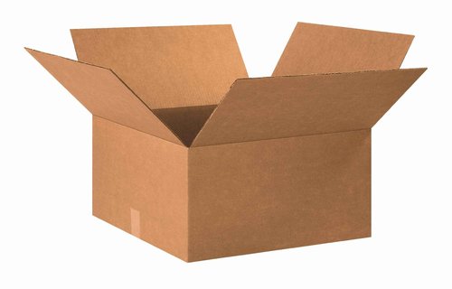 Aviditi 202010 Corrugated Cardboard Box, 20" L x 20" W x 10" H, Kraft, For Shipping, Packing and Moving (Pack of 15)