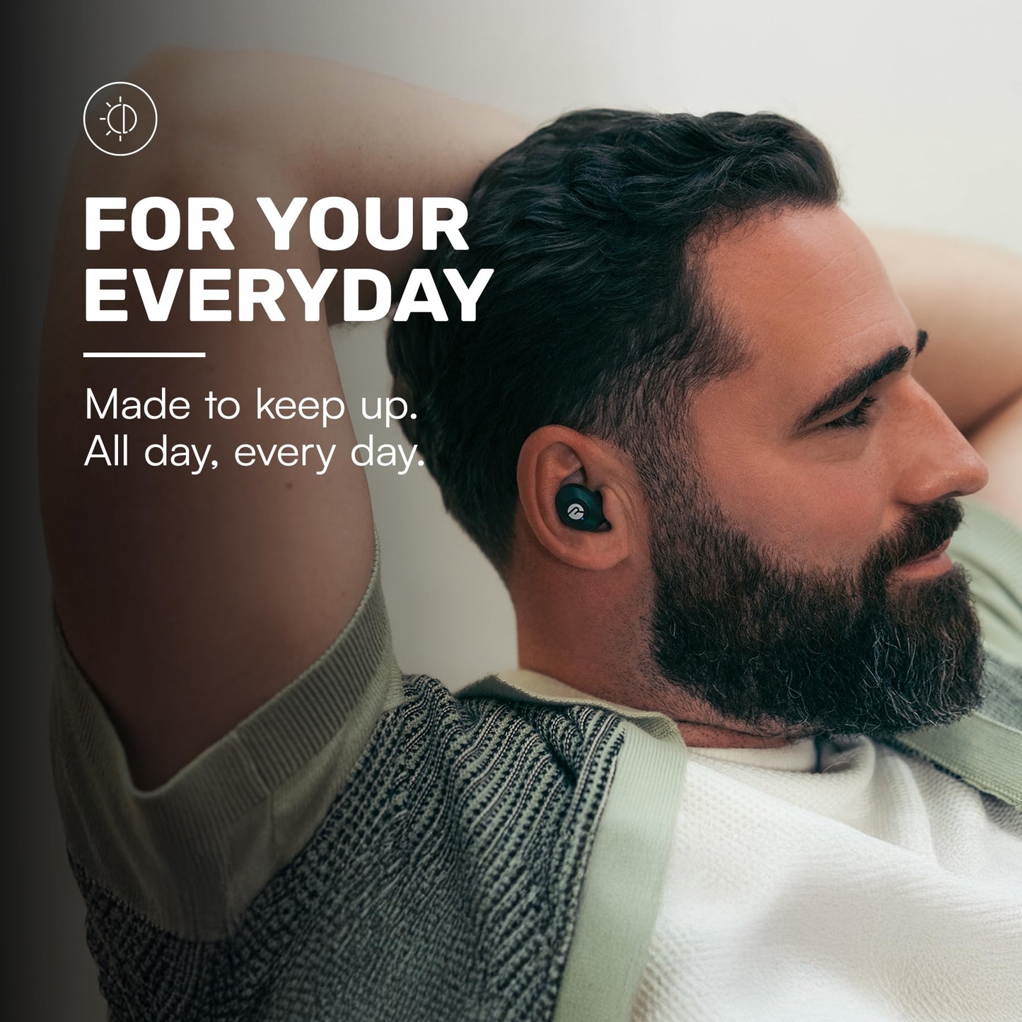 Raycon Everyday Bluetooth Wireless Earbuds with Microphone - Active Noise Cancelling, Sweat & Water-Resistant Earphones, Ear Buds Wireless Bluetooth Up to 32 Hours Playtime (Black)