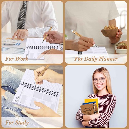 60 Pcs Employee Appreciation Notebooks Gifts 2025 Planner Journal with Motivational Pens Customer Service Week 2025 Thank You Gifts Bulk for Teacher Team Coworker Volunteer