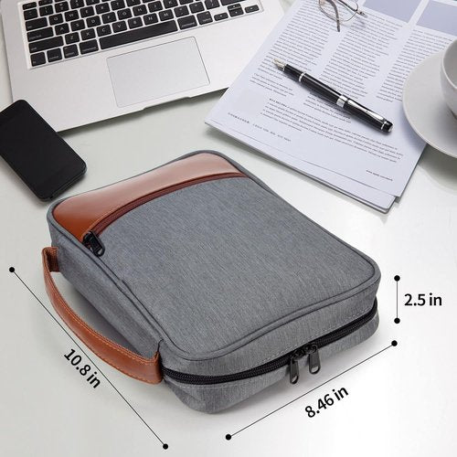 GUEER Bible Cover for Men - Durable Bible Holder with Zipper & Pockets | Standard Size, Ideal Gift