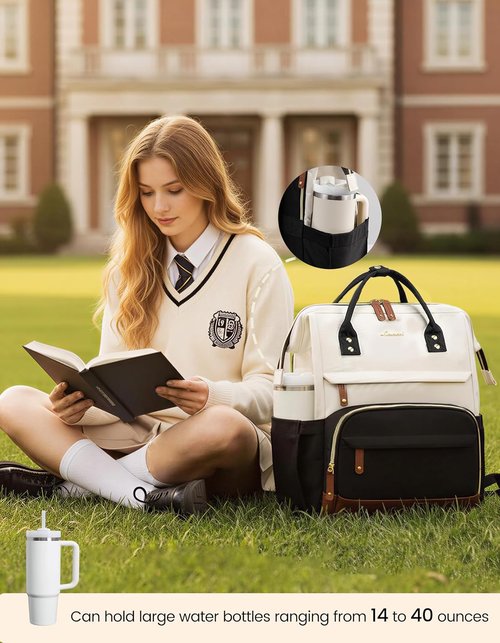 LOVEVOOK Laptop Backpack - 17 Inch Waterproof Business Purse with Large Capacity for Women | Ideal for School & Travel