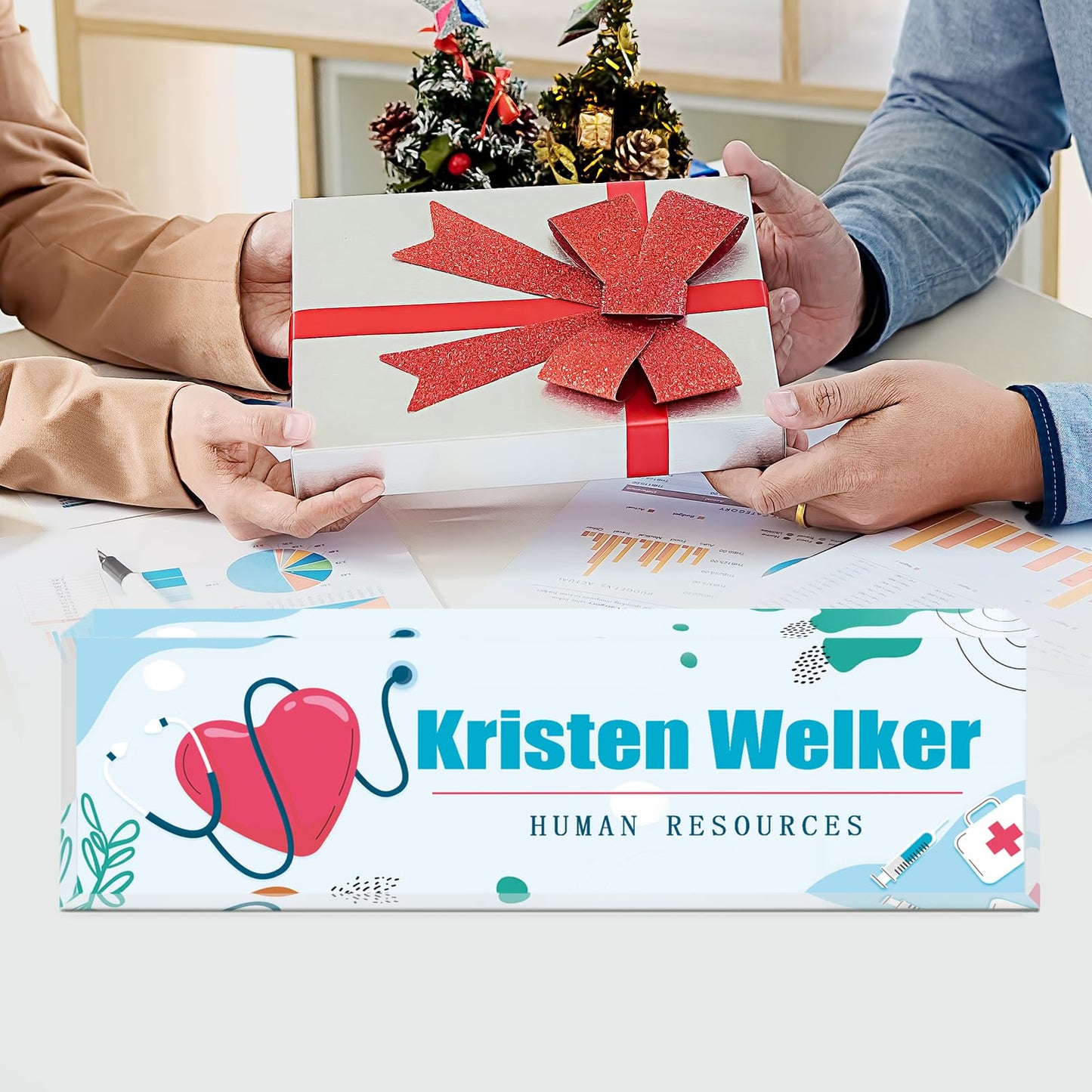 Gowellly Office Desk Name Plate Personalized - Custom Nurses Week Gifts Bulk 2025 - Nurse Appreciation Gifts - Nurse Practitioner Gifts for Women (Nurse Gifts)