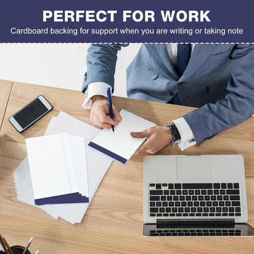 Ctosree 5x8 Legal Pads 36 Pcs Notebook Small Note Pads 65 GSM Paper College Ruled Legal Pad with Perforated Top 30 Sheets Per Writing Pad Mini Notepads Office Notepads Bulk for Office Supplies(Blue)