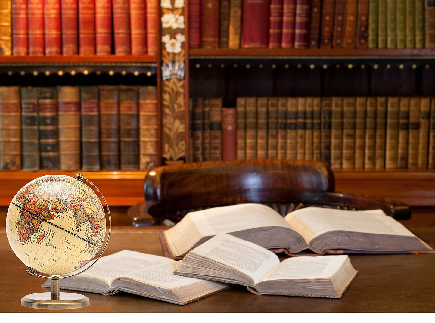 Topglobe Antique Globe Dia 5.5-inch / 14cm- Educational/Geographic - English Map