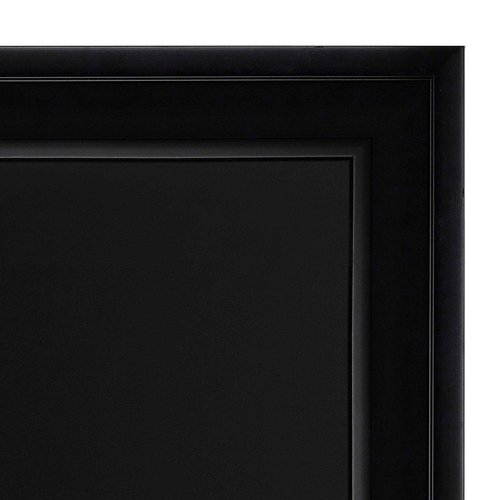 DesignOvation Bosc Transitional Magnetic Chalkboard, 27.5" x 43.5", Black, Sleek and Decorative Chalkboard for Display and Organization