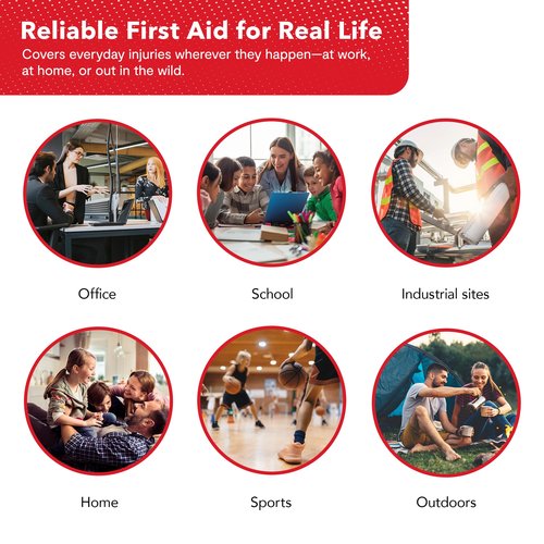 Swiss Safe 2-in-1 First Aid Kit for Car, Travel & Home, Businesses - Bonus Mini Kit for Medical Emergency Aid, Survival, Camping - FSA & HSA Eligible - 348 Pcs, Large Hardcase FAK