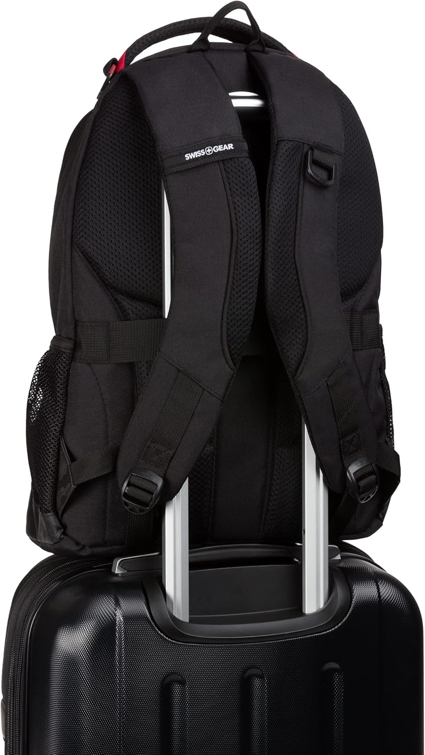 SWISSGEAR 18-Inch Laptop Backpack - Fits 16-Inch Laptops, Travel Daypack with Organizer Pockets & Padded Straps - Camo Noir