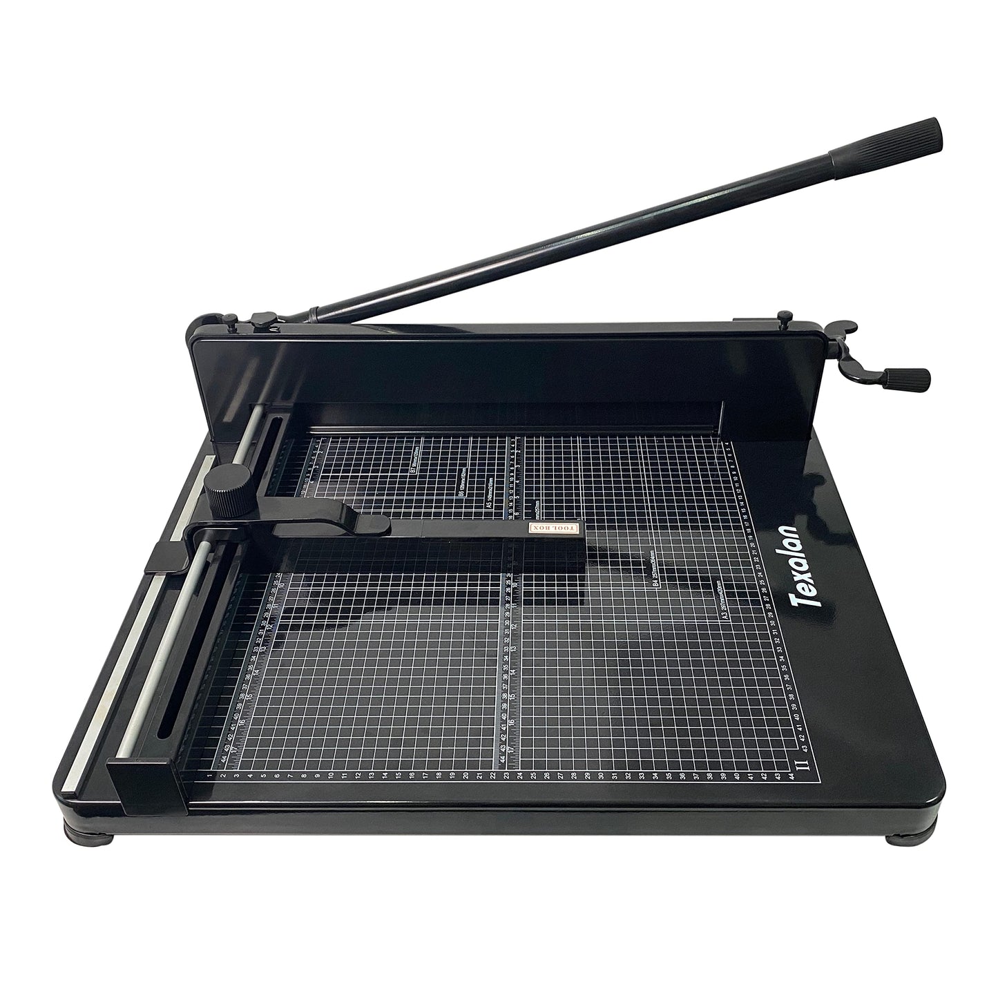 TEXALAN(R) Heavy Duty Guillotine Paper Cutter Black 400 Sheets Stack Paper Trimmer (A3-17'' Paper Cutter)