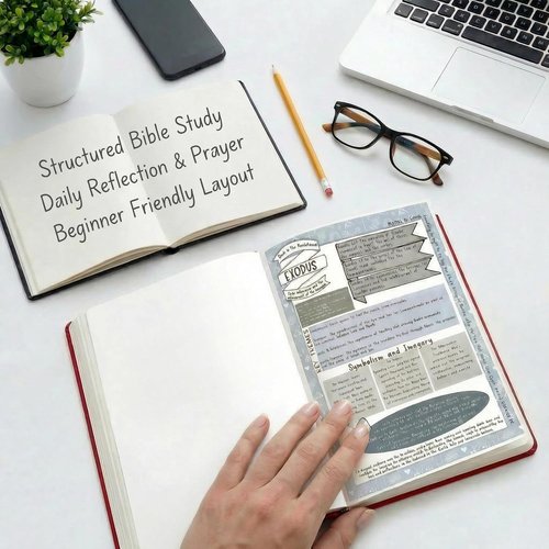 Regine Switzerland Bible Study Guide & Journal - Year-Long Devotional with Daily Scripture & Reflection Pages
