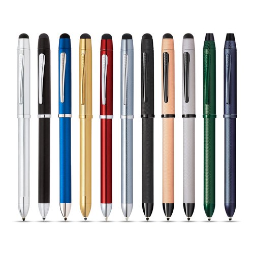 Cross Tech3+ Refillable Tech3+ Presented in a Premium Gift Box - Medium Point, Black Ink, Dark Blue