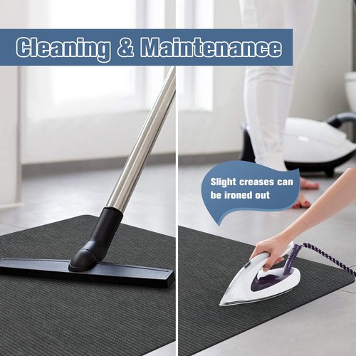 Placoot Desk Chair Mat for Hardwood Floor Corduroy Surface 55"x35" Office Chair Mat for Rolling Chairs,Large Anti-Slip Backing Under Desk Low-Pile Office Rug Floor Mat for Office/Home