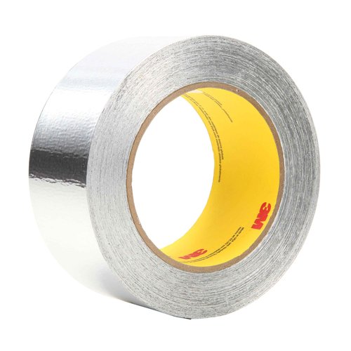 3M 85641 Aluminum Foil Tape, 2 in x 60 yd 4.6 mil, 425, Aluminum Foil, Silver