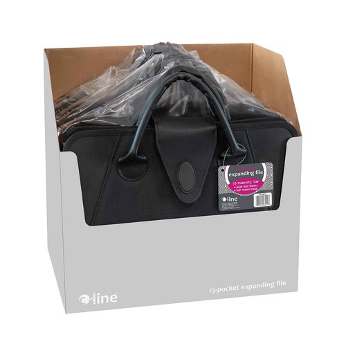 C-Line Expanding File with Handles, Letter Size, Black (48211) (Pack of 3)
