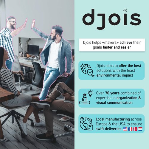 Tarifold DJOIS Desktop Reference and Display System, Steel Wire Frame, Letter-Size, 10 Double-Sided Pockets, 20-Sheet Capacity, Expandable, Made in France, Grey (TD271)