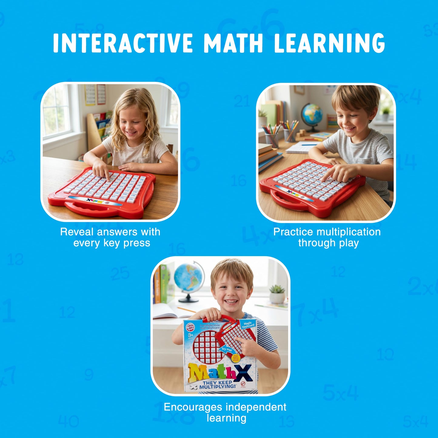 Small World Toys Multiplication Machine, Multiplication Game for Kids 3+, Kindergarten Math Learning & Education Toys, Montessori Math Manipulatives for Home School Classroom, Kids Learning Gift