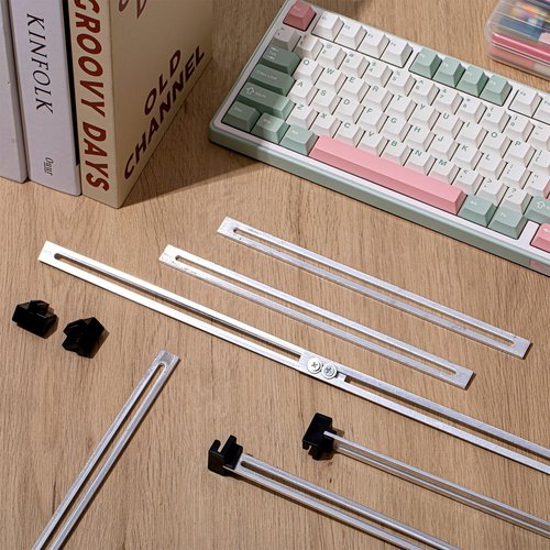 Humyoun 12 Pcs Metal Adjustable File Cabinet Rails Set Include 8 Hanging File Rail Clips 4 Cabinet Dividers Bars Suitable for Cabinets with Drawer Thickness Less Than 1/8 Inch(Silver,10-18 Inch)