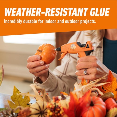 Gorilla Mini Hot Glue Gun Kit - Dual Temp Precision Nozzle & Easy Squeeze Trigger | 1 Gun + 30 Sticks