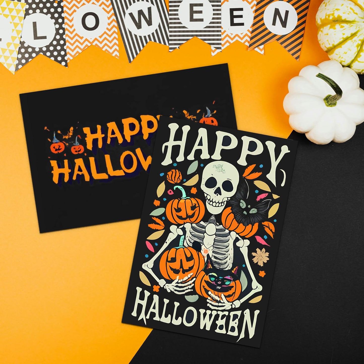 100 Pack Black Blank Index Cards 4x6 Card Stock Paper, Goefun 80lb Heavyweight Cardstock Unlined Notecards for Halloween Cards, Postcards, Photo Paper, Recipe