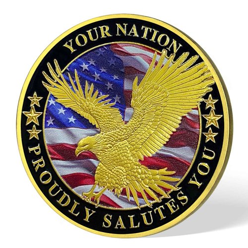 AtSKnSK 50 PCS Military Challenge Coin Thank You for Your Service (50)