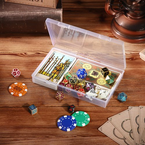 Kigley 36 Pcs Pencil Box Clear Plastic Pencil Case Plastic Stationery Case Clear Pencil Case Boxes Plastic Storage Containers Box Small Plastic Containers Art Small Plastic Case with Double Buckles