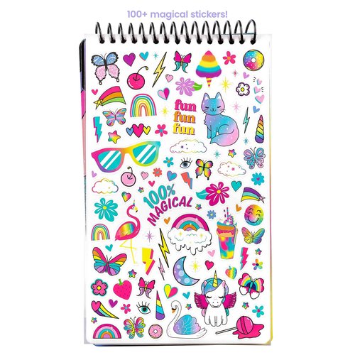 Fashion Angels Unicorn Sketch Portfolio Set Bundle, Bulk Pack of 4 Unicorn Design Sketch Books, Ideal Gift & Party Favor for Girls, Kids, Tweens