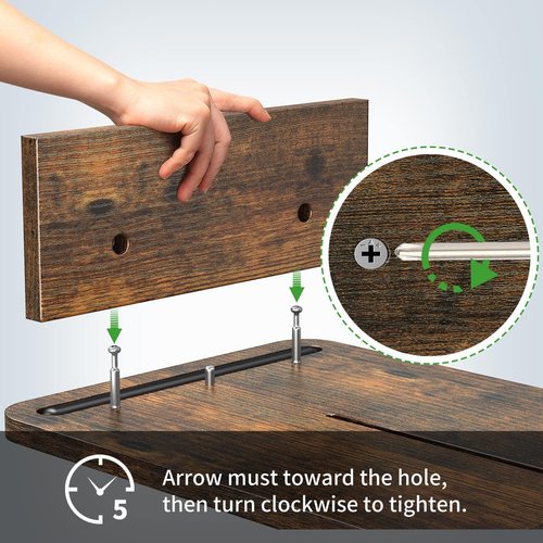 Zimilar Dual Monitor Stand Riser, Monitor Stand with Adjustable Length and Angle, Wood Monitor stand for desk, Monitor Riser for 2 monitors with Storage Space(Rust Brown Large)