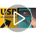 Vision Aid Deluxe USB Rechargeable Hands-Free Magnifying Glass with Stand and LED Light