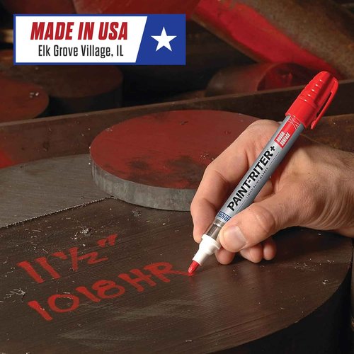 Markal 97252 Paint-Riter+ Rough Surface Liquid Paint Marker, Versatile Surface Compatibility, Bold Mark Size 1.8", Red 12-Pack