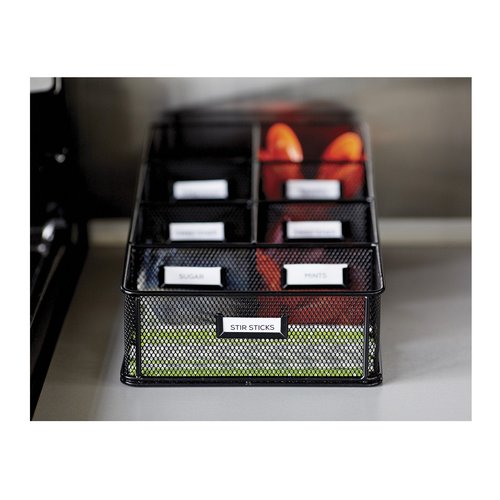 Safco 3293BL Onyx Mesh Break Room Supplies Organizer, Black