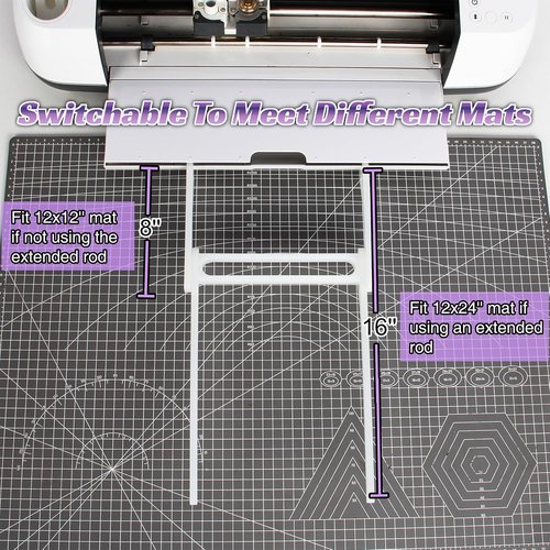 LOPASA Long Extension Tray - Compatible with Cricut Maker 4 & 3 | 12x24 Cutting Mat Holder