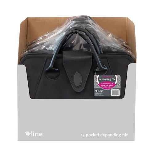 C-Line Expanding File with Handles, Letter Size, Black (48211) (Pack of 3)