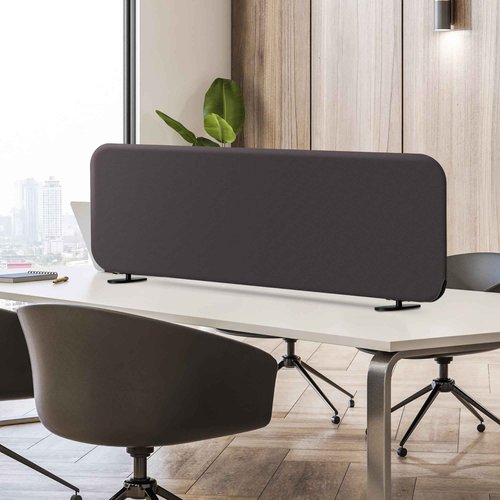 DECOLAB Desk Divider, Portable Desktop Privacy Panels Partition for Study, Home Office, Workplace, Students, Free Standing, Anti-Scratch, 48"x18", Iron