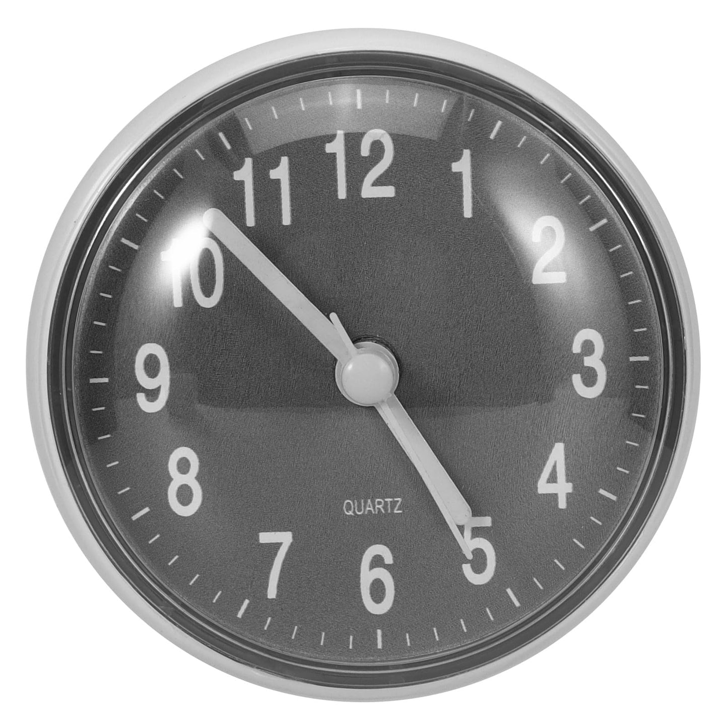 AOZBZ Shower Clock - Waterproof Bathroom Clock with Suction Cup Wall Mount Battery Operated Small Clocks for Bathroom, Toilet, Kitchen (Grey)