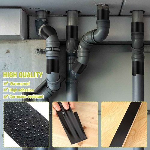 Nuanchu 10pcs 2 Inch x 100ft Corrosion Protection Pipe Tape 8.0mil Weatherproof PVC Pipe Wrap Tape Water Pipes, for Outdoor and Underground Use Leak-Proof Seal