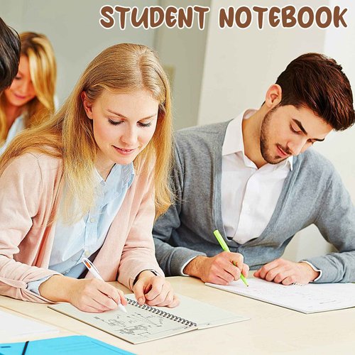 Eersida 20 Pack A5 Spiral Notebook College Ruled Spiral Notebook Bulk 5.5 x 8.3 Inch Hardcover Notepads Lined Travel Writing Journal Notepad, 50 Sheets 100 Pages(Black)