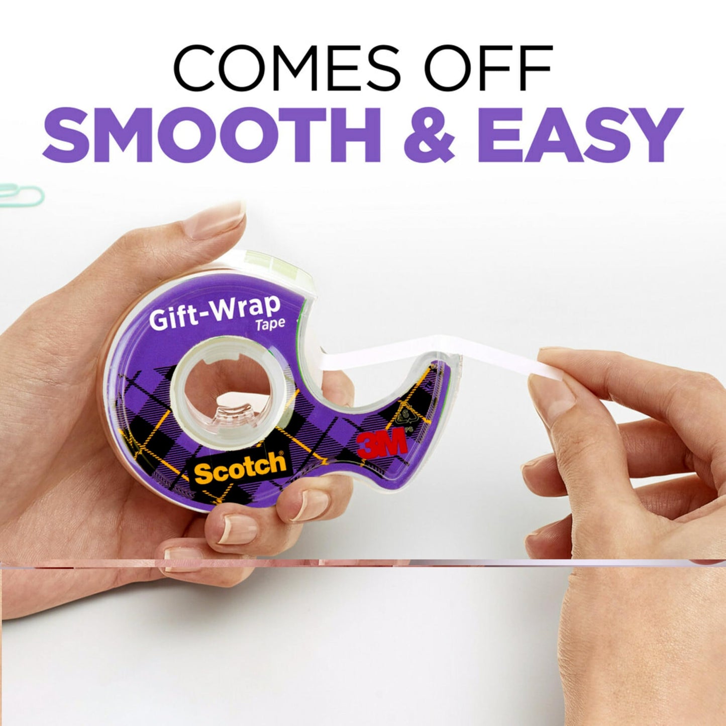 Scotch Giftwrap Tape, 3/4 in x 300 in, 3 Rolls - Satin-Finish Tape for Gift Wrapping