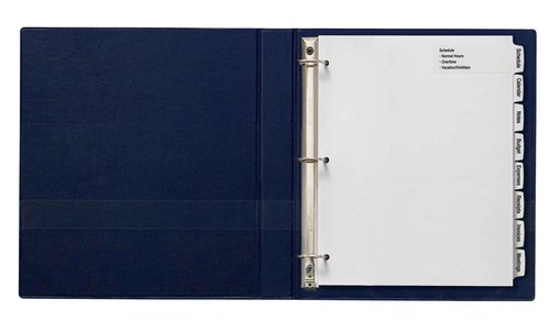 Avery Big Tab Printable Large White Label Dividers with Easy Peel, 8 Tabs, 20 Sets (14441)