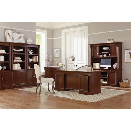 Sauder Palladia Credenza, in Select Cherry finish