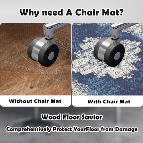 Xyrjova Office Chair Mat,Carpet Computer Chair Mat On Carpet Desk Chair Rug for Carpeted Floors