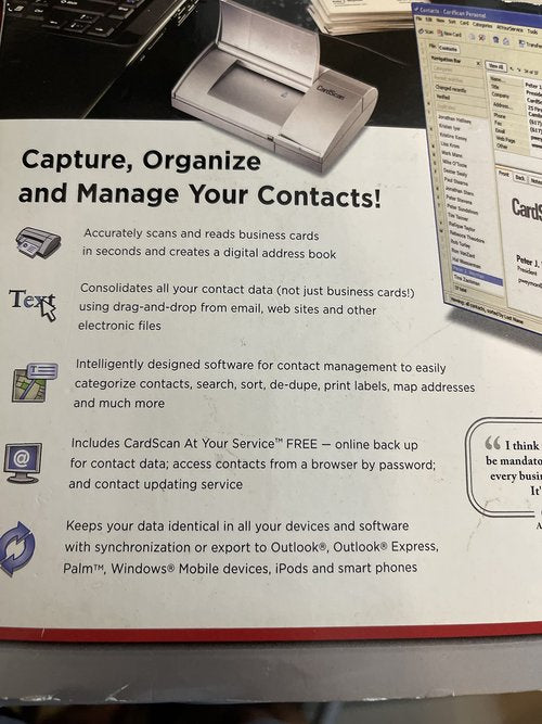 CardScan 8 Personal - Card Scanner - CSP-A08480-ENG