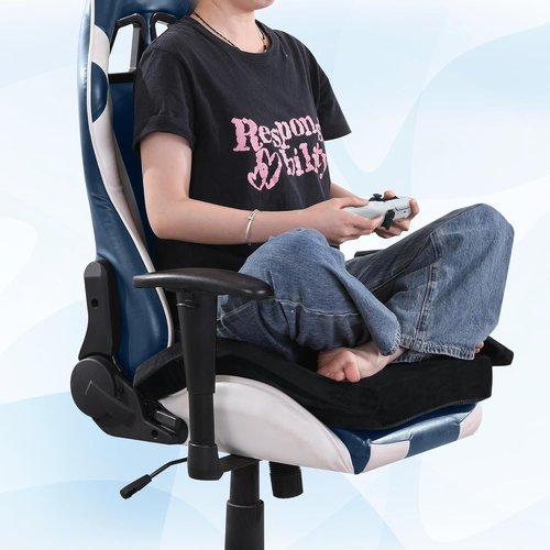 BALAPET Ultra Soft Gaming Chair Cushion - Tailbone Pain Relief for Long Sitting | Black