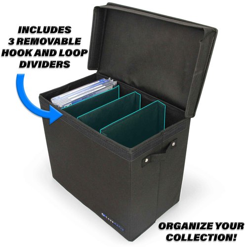 CASEMATIX Graded Comic Book Storage Case Fits up to 28 CGC Graded Comics, Lightweight Comic Book Bin with Three Removable Comic Book Box Partitions (2 Pack)
