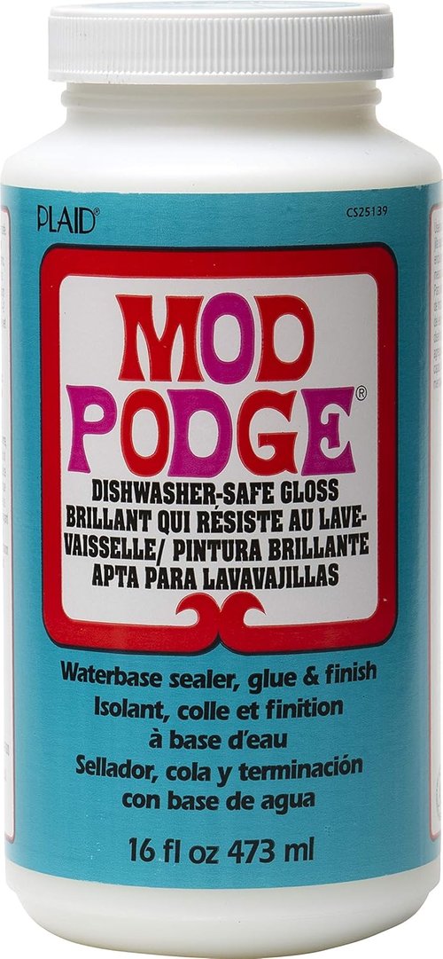 Mod Podge Dishwasher Safe Sealer - Gloss Finish for Crafts | 16-Ounce CS25139