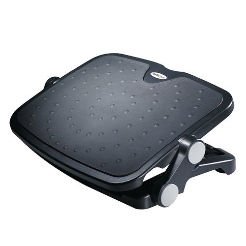 StarTech.com Under Desk Foot Rest - 18in x 14in - Adjustable Height and Angle - Foot Stool - Footrest for Desk - Office Foot Rest , TAA (FTRST1)