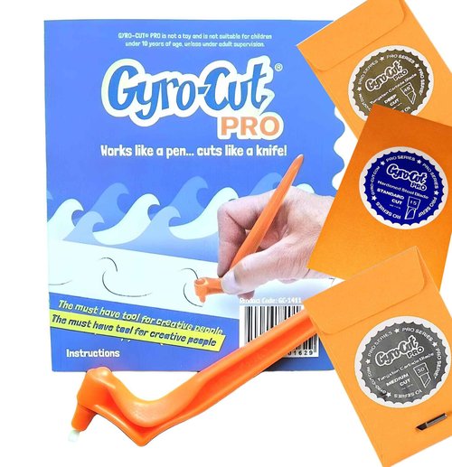 Genuine Gyro-Cut® PRO Tool Kit Including 3 Blades - Standard, Medium and Deep Cut Blades