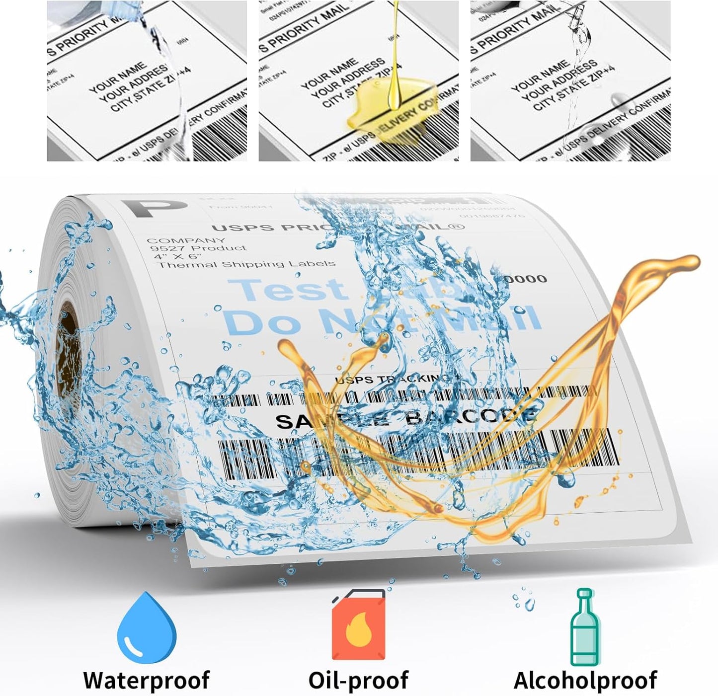 Zebra 4x6 Direct Thermal Shipping Labels - 250 Labels per Roll | 40 Rolls Total 10,000 Labels