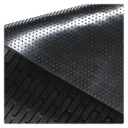 Genuine Joe Clean Step Scraper Floor Black Mat, 60" L x 36" W