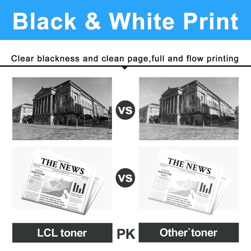 LCL Phaser 6600 WorkCentre 6605 Toner Cartridge 106R02228 106R02225 106R02226 106R02227 High Yield Toner Replacement for Xerox Phaser 6600N 6600DN WorkCentre 6605N 6605DN Printer (KCMY)