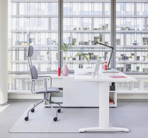 Office Chair Mat for Carpet with Studs, Desk Chair Mat for Carpeted Floor,Floor Mat for Carpet Office Chair,Plastic Carpet Chair Mat Floor Protector (Clear, 30"x48"x0.08" Rectangle)