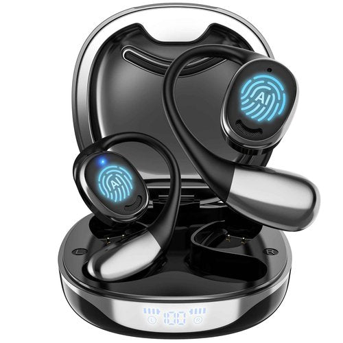 AI Translation Earbuds, OWS Real-Time 3-in-1 Translation Earbuds 144 Languages & Accents, Audifonos Traductores Inglés Español, Translation Device for Travel Business Learning（Black）
